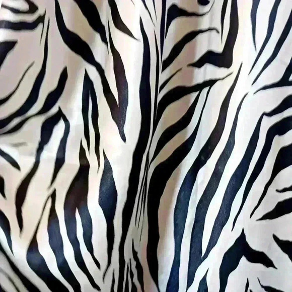 Vintage 90's silky maxi look satin night dress. Zebra print. - Picture 5 of 8